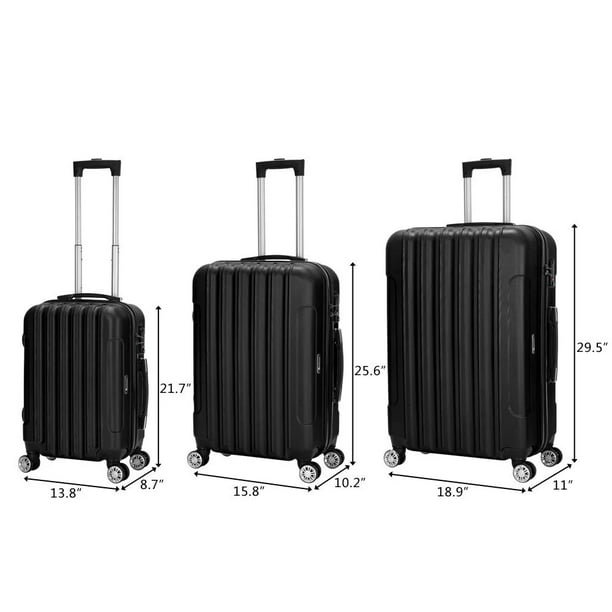 HKEEY 3 Piece Luggage Sets Hard Shell Suitcase Set with Spinner Wheels for Travel Trips Business