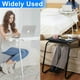 TV Tray Table, Adjustable TV Tray Table with Laptop Stand, Folding Table Trays, w/6 Height & 3 Tilt Angle, w/Cup Holder, Multifunctional TV Table Tray for Eating & Reading