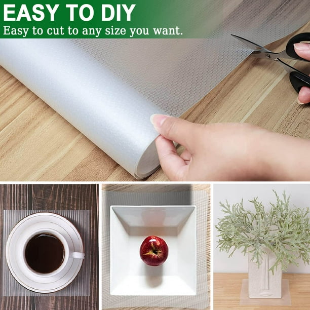 HKEEY Brand Shelf Liner,17.8 in.x 20 ft.,Non-Adhesive,Waterproof & Non Slip for kitchen cabinets and drawers,Refrigerator,Bathroom Shelves