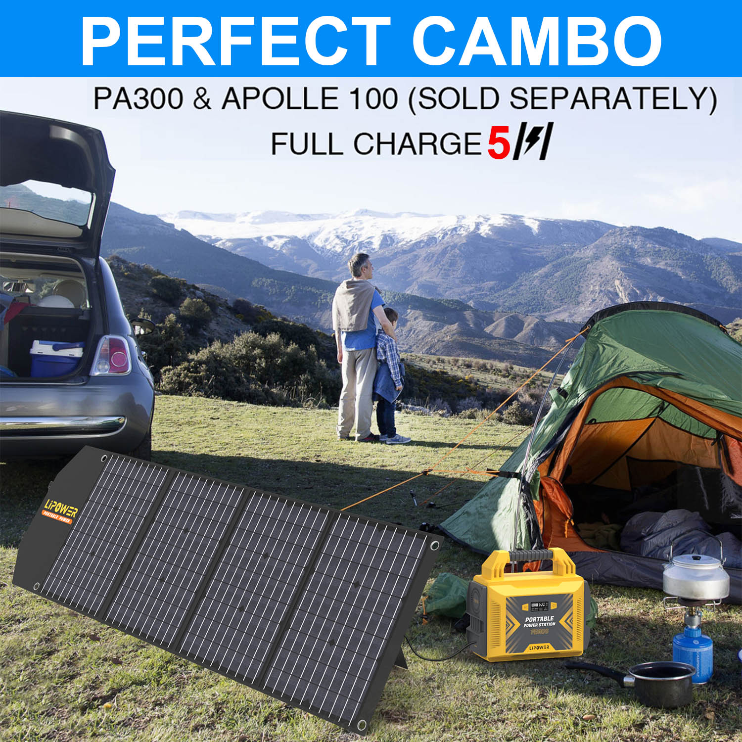 HKEEY 300W Portable Power Station, Average 25 Phone Recharges, 1-4 Nights for CPAP, 296Wh Portable Solar Outdoor Powered Generator Battery Supply for RV Camping, Emergency, Power Outages, Outdoor