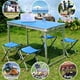 HKEEY Camping Folding Table, 4 chairs