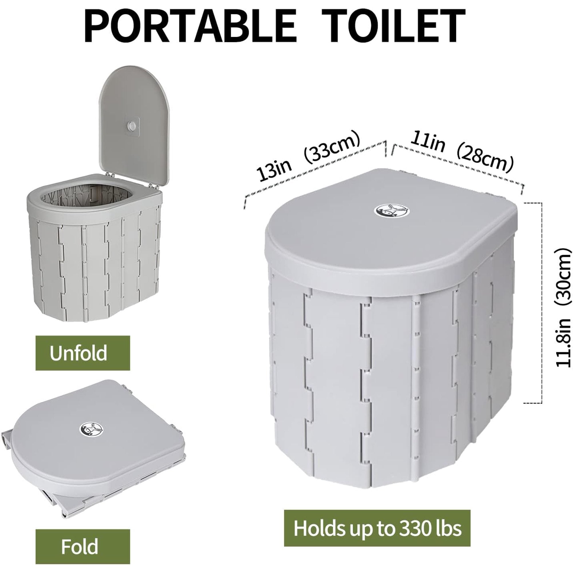 Musment Portable Camping Toilets for Adult, Outdoor Toilet for Camping, Privacy Tent with Carry Bags, Portable Potty, Washable and Foldable for RV Travel