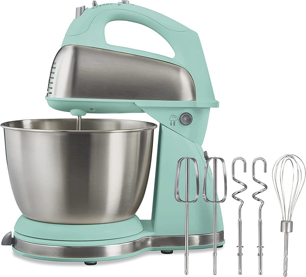 Classic Stand and Hand Mixer, 4 Quarts, 6 Speeds with QuickBurst, Bowl Rest, 290 Watts Peak Power