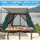 HKEEY 8-Person Tenaya Lake Fast Pitch Cabin Camping Tent with Closet Blue