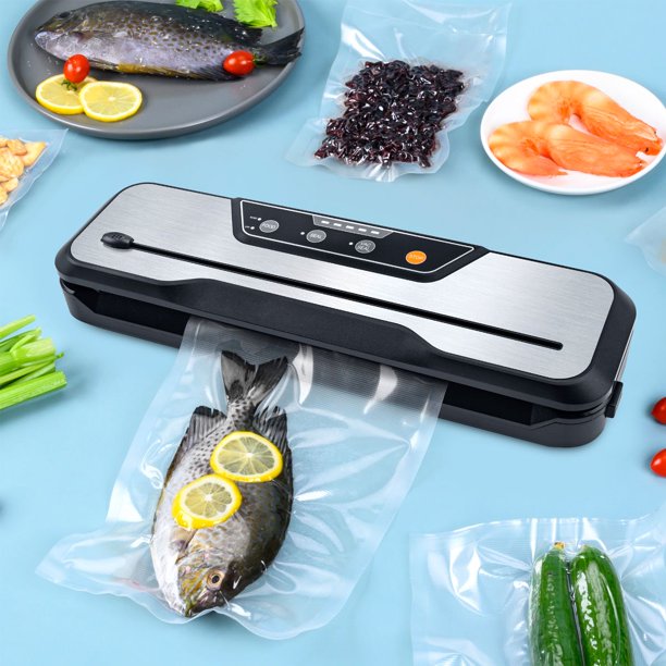 Food Vacuum Sealer Machins，Food Storage Saver Dry & Moist Food Modes, Led Indicator Lights