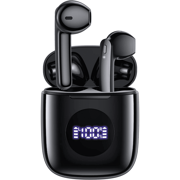 Wireless Earbuds Bluetooth Headphones 60H Playtime Ear Buds with LED Power Display Charging Case