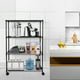 4 Tier Shelving Unit NSF Wire Shelf Metal Large Storage Shelves Heavy Duty Height Adjustable Commercial Grade Steel Utility Layer Shelf Rack Organizer 1000 LBS Capacity