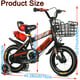 HKEEY 16 in. Rock It Boy Kids Bike, Neon Powder -Red