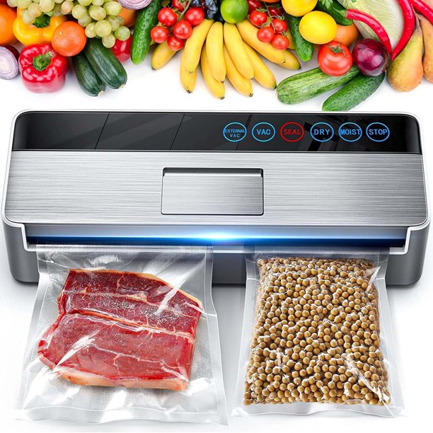 Food Vacuum Sealer Machins，Food Storage Saver Dry & Moist Food Modes, Led Indicator Lights