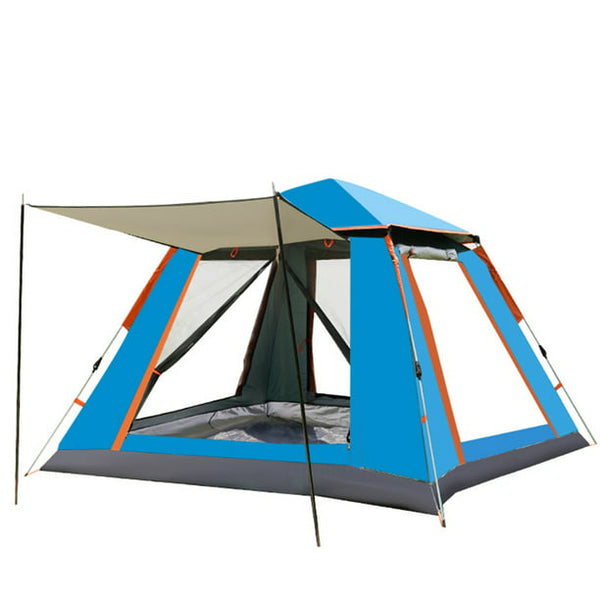 HKEEY 8-Person Tenaya Lake Fast Pitch Cabin Camping Tent with Closet Blue