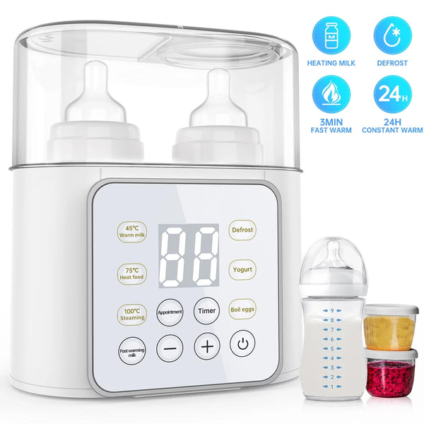 HKEEY Baby Bottle Warmer, 9-in-1 Fast Milk Warmer Babies Food Heater & Defrost