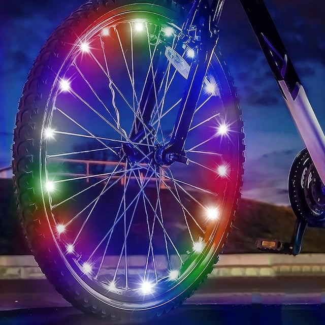 Musment Bike Wheel Lights,LED Bike Wheel Lights, Bike Lights Bright Waterproof Cycling Tire Light for Kid, Teens, Adults, Easy Install and Fits Most Bikes, Not Affect Riding