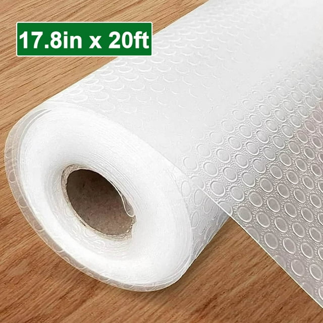 HKEEY Brand Shelf Liner,17.8 in.x 20 ft.,Non-Adhesive,Waterproof & Non Slip for kitchen cabinets and drawers,Refrigerator,Bathroom Shelves