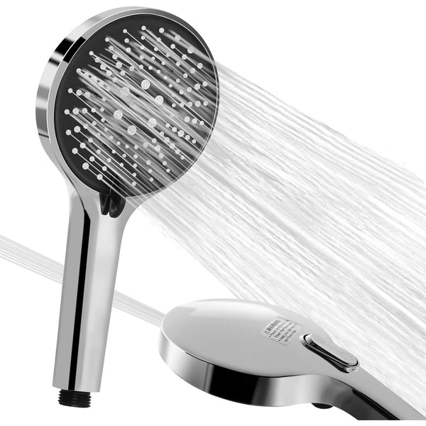 Shower Head, 10" High Pressure Shower Head, Adjustable Stainless Steel Polished Chrome Rain Shower Head