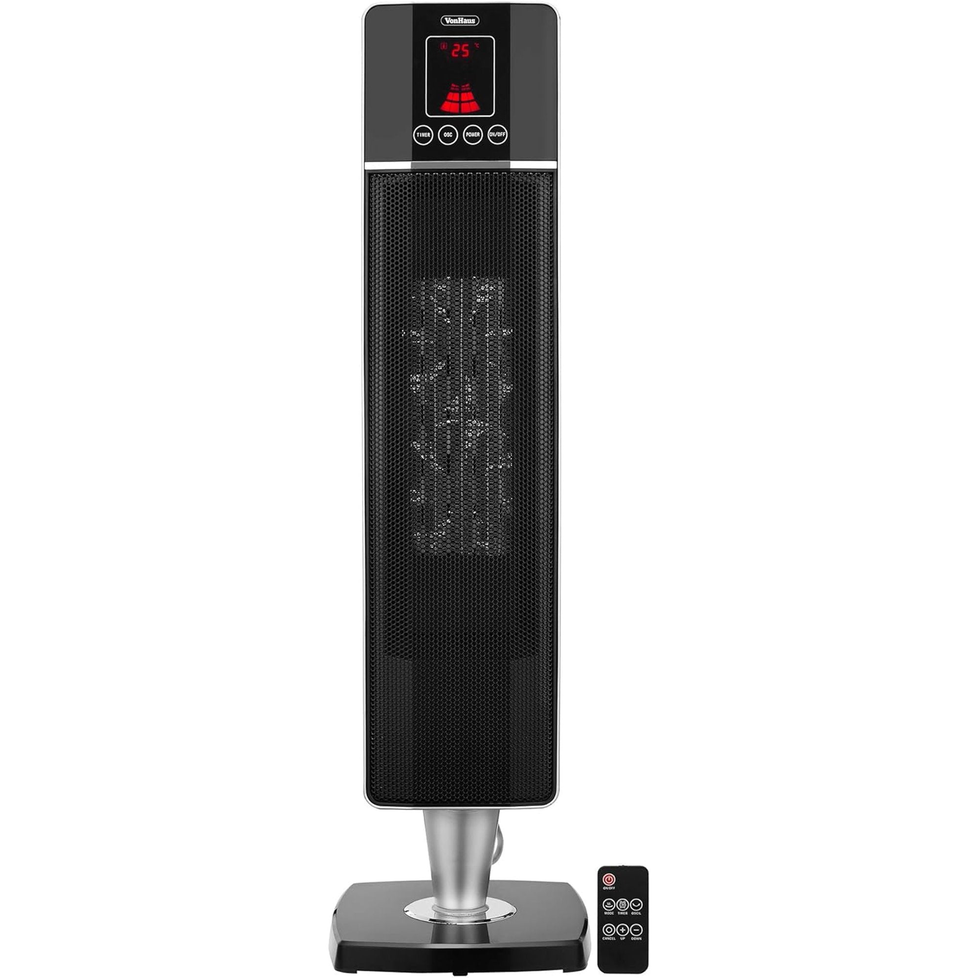 Electric Ceramic Tower Heater Space Heater, Black