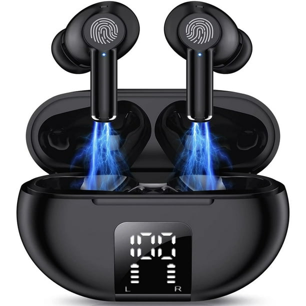 Wireless Earbuds, Bluetooth Headphones, Black