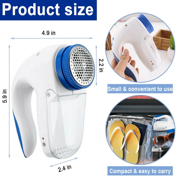 Portable Lint Remover Shaver,Fabric Lint Shaver - Fuzz Lint Pill Bobble Remover,Best Performing Lint Remover for Clothes, Fabrics and Furniture,Household&Travel