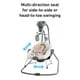 Baby Swing Chair, Infant Swing with Remote Control, Built-in Bluetooth, Soft Music, Sway in 5 Speeds, Seat Belt, Gifts