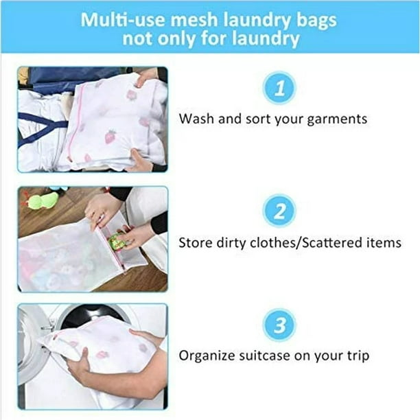 HKEEY Mesh Laundry Wash Bag for Delicates, 7 Pack