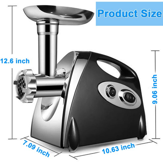 Electric Meat Grinder, Heavy Duty Meat Mincer, Stainless Steel Cutting 2 Blade and 3 Grinding Plates，Meat Grinder for Home Kitchen & Commercial Using