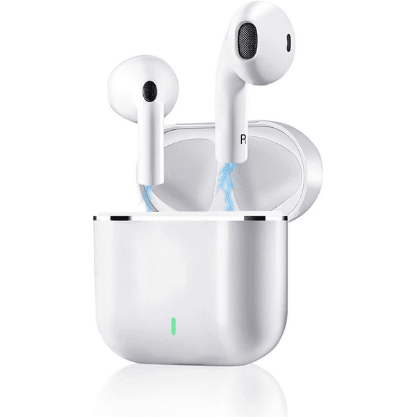 Bluetooth Headphones 60H Playtime Ear Buds with LED Power Display Charging Case Wireless Earphones in-Ear Earbud with Microphone for Android Cell Phone Gaming Computer Laptop Sport