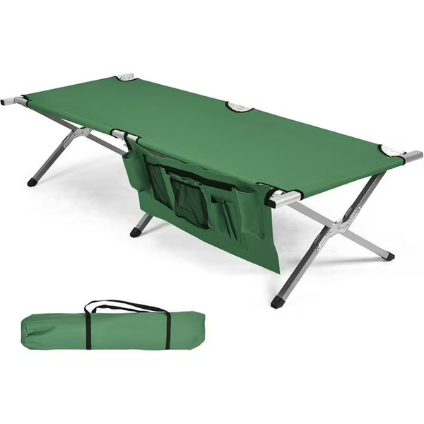 Folding Bed Cot with 3.3 Inch 2 Sided Mattress, 75"* 28" Folding Sleeping Cot Guest Bed, Folding Camping Cots with Carry Bag