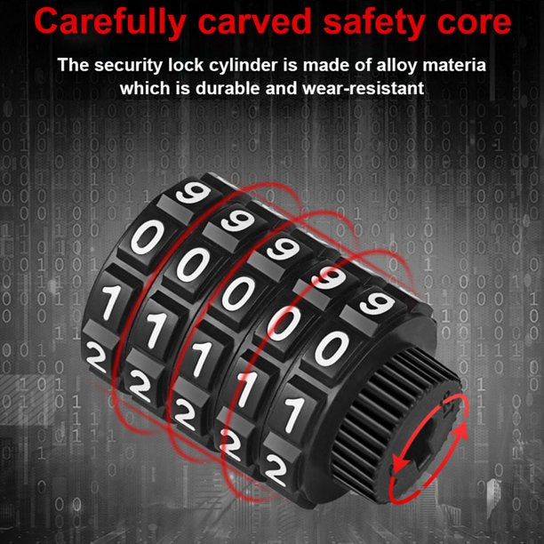 HKEEY Bike Chain Lock, 5-Digit Combination Lock, Resettable Bicycle Locks Chain, Anti-Theft Lock for Bicycle, Motorcycle and More