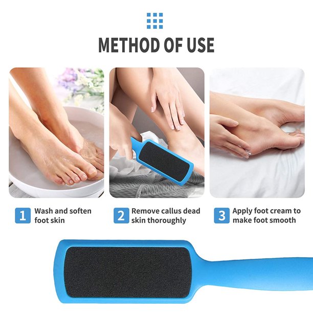 Musment Foot Rasp,3PCS Feet Scrubber Dead Skin,Callus Remover for Feet,Pedicure Tools & Foot Scrubber Can be Used on both wet and dry feet, Surgical grade stainless steel file