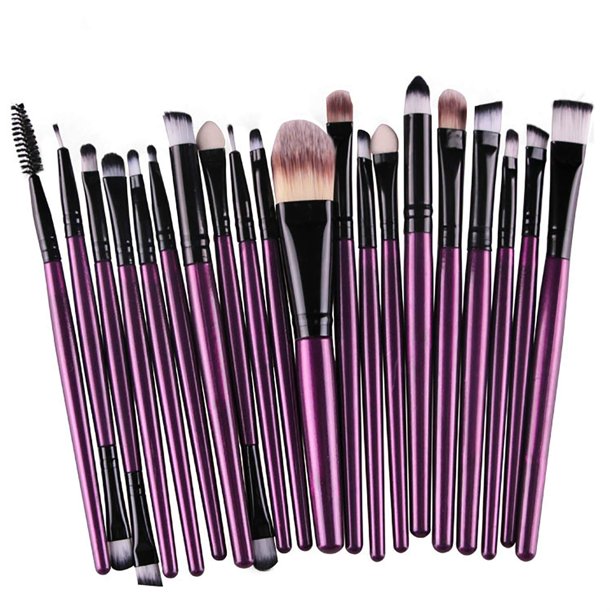 Vabogu Makeup Brushes, 20 PCS Makeup Brush Set tools Make-up Toiletry Kit Wool Makeup Brush Set