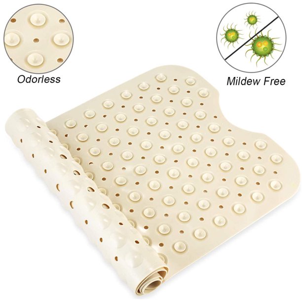 Non Slip Bath Tub Mat, Soft Shower Mat, Anti-Slip Bathroom Mat With Strong  Suction Cups And Holes, Odorless Bathtub Mat, Machine Washable 