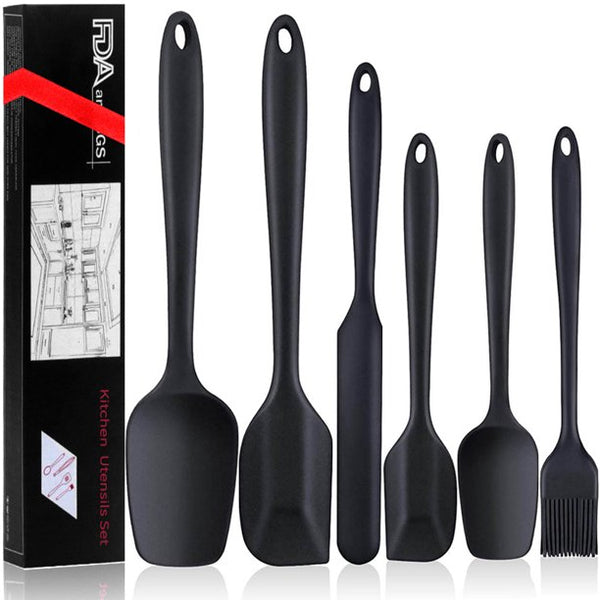 Musment Spatula, Silicone Spatula Set, Rubber Spatula, Food Grade spatulas for nonstick cookware, Kitchen Utensils for Baking, Cooking, and Mixing High Heat Resistant Non Stick Dishwasher Safe BPA