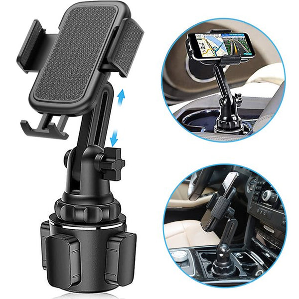 Musment Car Phone Holder Mount, Phone Mount for Car Universal 360 Adjustable Phone Holder , Car Cup Holder for All Smartphones