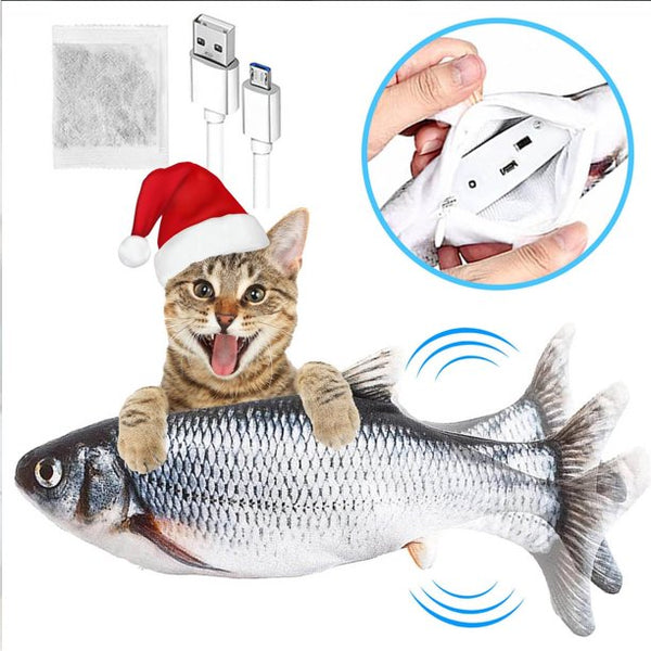 HKEEY Floppy Fish Cat Toy,Upgraded for Cat Toys for Indoor Cats,Interactive Cat Toys for Cat Exercise,Wiggle Fish Catnip Toys