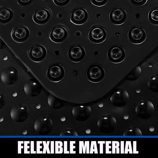 HKEEY Bath Tub Shower Mat,40" x 16" Extra Long Anti Slip Shower Mat with Drain Holes&200 Large Suction Cups to Keep Floor Clean,Soft on Feet Bath Tub Mat