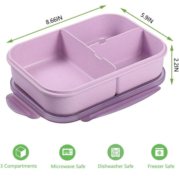 HKEEY Bento Box, Lunch Box For Adults Kids 1100ML Lunch Container Bento Boxes With Fork, Leakproof & Durable for On-the-Go Meal, Dishwasher Micro-Wave Safe