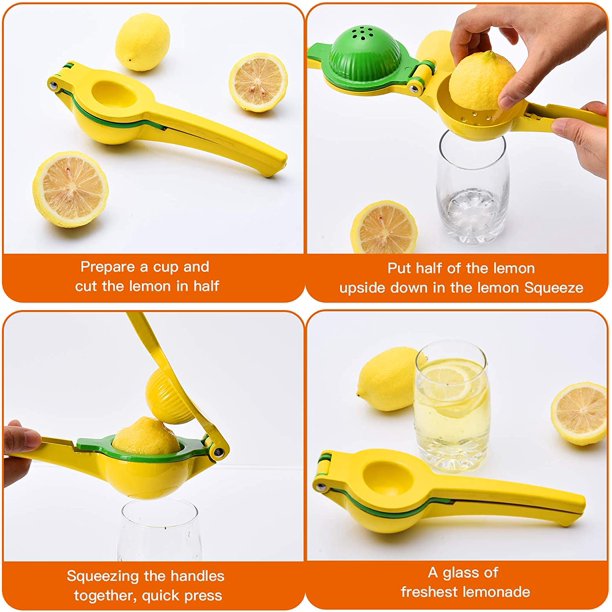 Musment Premium Quality Metal Lemon Squeezer, Lime Juice Press, Manual Press Citrus Juicer For Squeeze The Freshest Juice