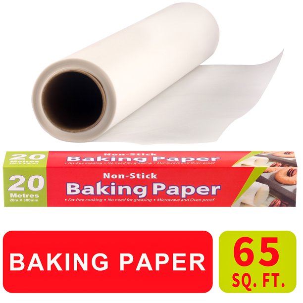 Musment Kitchens Parchment Paper Roll, 12in x 66 ft, 65 Square Feet - Non-Stick Parchment Paper For Baking, Cooking, Grilling, Air Fryer and Steaming