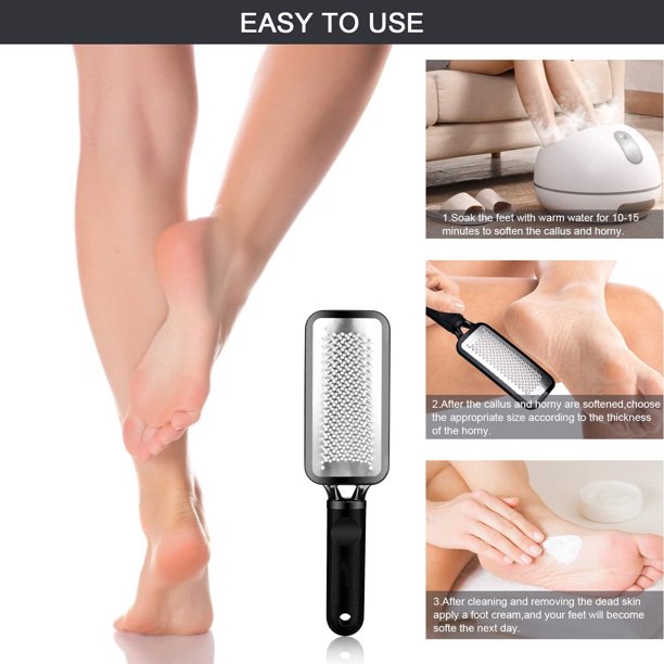 Musment Foot Rasp,3PCS Feet Scrubber Dead Skin,Callus Remover for Feet,Pedicure Tools & Foot Scrubber Can be Used on both wet and dry feet, Surgical grade stainless steel file