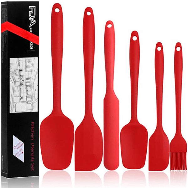 Musment Silicone Spatula, Spatula Set, Rubber Spatula, Food Grade Non-Stick Spatula, Baking, Cooking and Stirring Kitchenware, High Temperature Resistant Non-stick Dish Washer Safe BPA