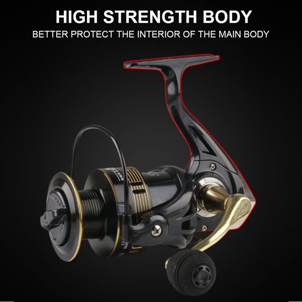 HKEEY Fishing Reel ,Spinning reel with hardened metal main shaft,Light Weight Ultra Smooth Powerful and High-Speed Gear Ratio