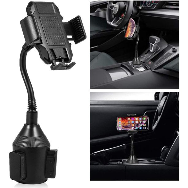 Musment Phone Mount for Car, Car Phone Holder Mount Universal 360 Adjustable Cell phone Holder , Car Cup Holder for All Smartphones